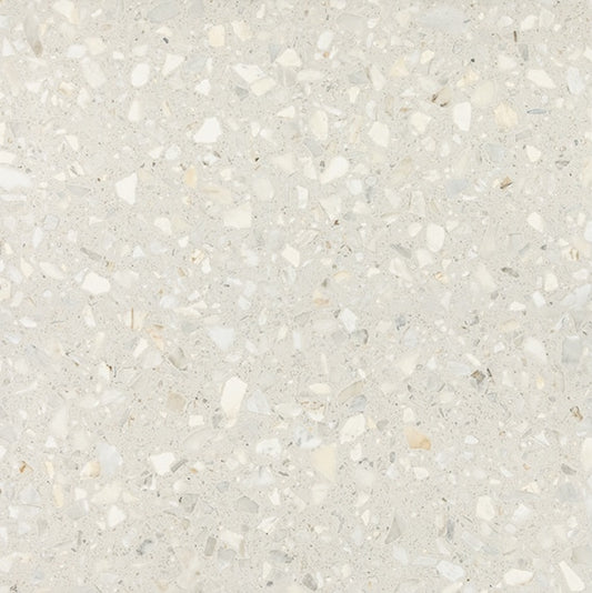 Warm Ivory - 24x24 Outlander Fragment Shard Natural Terrazzo-Look Matte Smooth Porcelain Tile