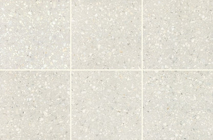 24x24 Outlander Fragment Shard  Natural Terrazzo-Look Matte Smooth Porcelain Tile Warm Ivory