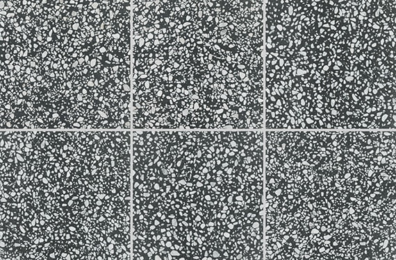 24x24 Outlander Fragment Shard  Natural Terrazzo-Look Matte Smooth Porcelain Tile Charcoal Black