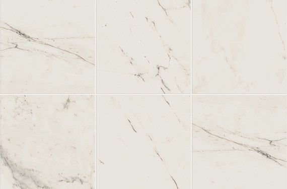 24x24 Classentino Marble  Natural Marble-Look Polished Smooth Porcelain Tile Cream White