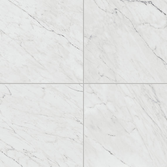 24x24 Marble Attache Lavish  Natural Marble-Look Satin Smooth Porcelain Tile White Marble