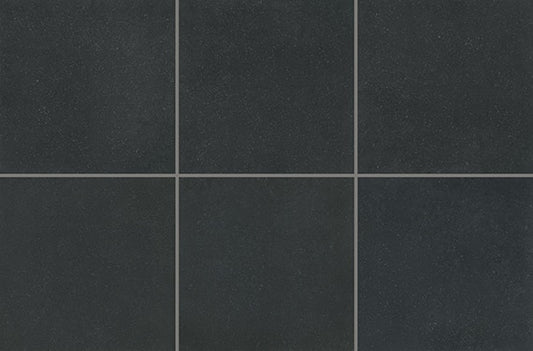 24x24 Outlander Speckled  Natural Stone-Look Matte Smooth Porcelain Tile Charcoal Black