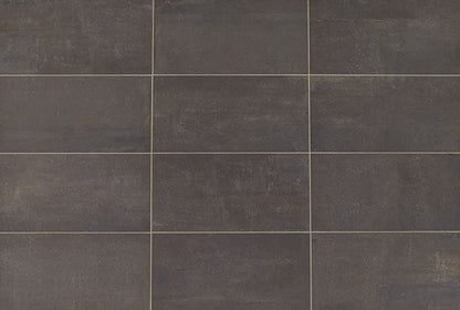 24x48 Union  Natural Concrete-Look Matte Smooth Porcelain Tile Black