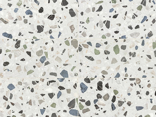24x48 Outlander  Natural Terrazzo-Look Matte Smooth Porcelain Tile Stone Mix