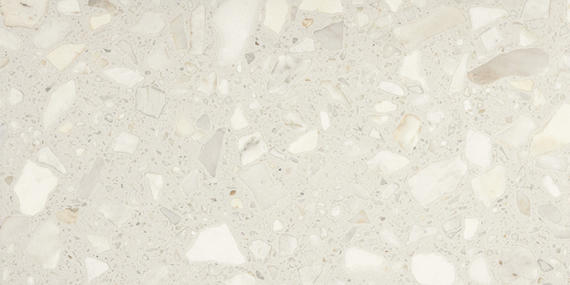 24x48 Outlander  Natural Terrazzo-Look Matte Smooth Porcelain Tile Cream White