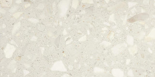 Cream White - 24x48 Outlander Natural Terrazzo-Look Matte Smooth Porcelain Tile