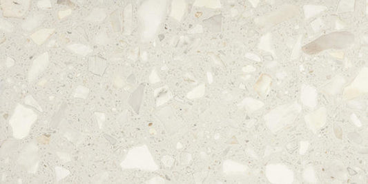 Cream White - 24x48 Outlander Natural Terrazzo-Look Matte Smooth Porcelain Tile