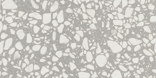 Light Gray - 24x48 Outlander Natural Terrazzo-Look Matte Smooth Porcelain Tile