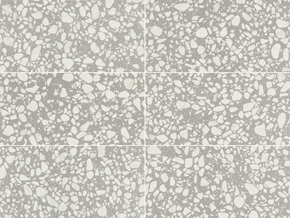 24x48 Outlander  Natural Terrazzo-Look Matte Smooth Porcelain Tile Light Gray