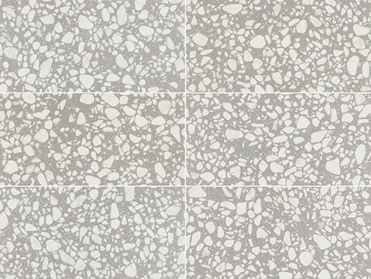24x48 Outlander  Natural Terrazzo-Look Matte Smooth Porcelain Tile Light Gray