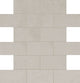 2x4 Modern Hearth  Mosaic Concrete-Look Matte Smooth Porcelain Tile Soft Gray