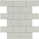 2x4 Artezen Subway Pattern  Mosaic Solid-Color Glossy Smooth Ceramic Tile Light Gray