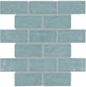 2x4 Artezen Subway Pattern  Mosaic Solid-Color Glossy Smooth Ceramic Tile Soft Blue