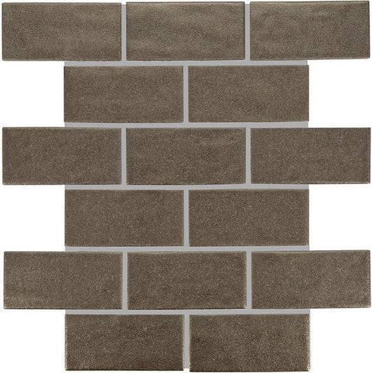 2x4 Artezen Subway Pattern  Mosaic Solid-Color Glossy Smooth Ceramic Tile Metallic Vibe