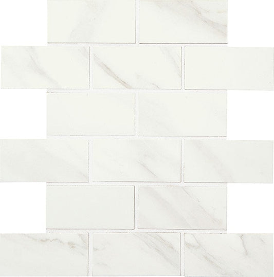 12x12 Mirasol Mosaic Marble-Look Matte Smooth Porcelain Tile