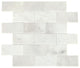 2x4 Simplystick Mosaix Subway Pattern  Mosaic Marble-Look Polished Smooth Marble Tile White Blend