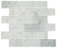 2x4 Simplystick Mosaix Subway Pattern  Mosaic Marble-Look Polished Smooth Marble Tile White Marble