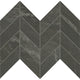 2x5 Vertuo Chevron Light Veining  Mosaic Stone-Look Matte Smooth Porcelain Tile Deep Gray
