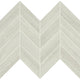 2x5 Articulo Chevron  Mosaic Stone-Look Polished Smooth Porcelain Tile Light Gray