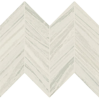 12x12 Vertuo Chevron Scratch Resistant Light Veining Mosaic Stone-Look Matte Smooth Porcelain Tile