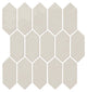11x12 Mythology Picket  Mosaic Solid-Color Glossy Smooth Ceramic Tile Calm Beige