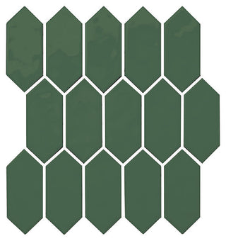 11x12 Mythology Picket Mosaic Solid-Color Glossy Smooth Ceramic Tile