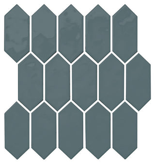 11x12 Mythology Picket Mosaic Solid-Color Glossy Smooth Ceramic Tile