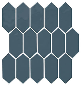 11x12 Mythology Picket Mosaic Solid-Color Glossy Smooth Ceramic Tile