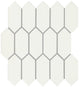 2x5 Artezen Picket  Mosaic Solid-Color Glossy Smooth Ceramic Tile Elegant White