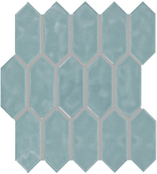 11x12 Artezen Picket Mosaic Solid-Color Glossy Smooth Ceramic Tile