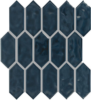 11x12 Artezen Picket Mosaic Solid-Color Glossy Smooth Ceramic Tile