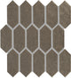 2x5 Artezen Picket  Mosaic Solid-Color Glossy Smooth Ceramic Tile Metallic Vibe