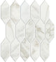 2x5 Marble Obsession Picket  Mosaic Marble-Look Satin Smooth Porcelain Tile Soft Marble