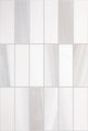 2x6 Perfit Mosaix Grid  Mosaic Marble-Look Honed Smooth Stone Tile Ivory Marble