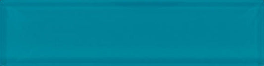 2x8 Color Appeal  Natural Solid-Color Glossy Smooth Glass Tile Aqua Blue