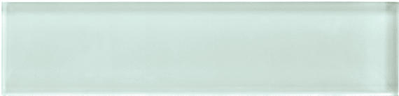 2x8 Color Appeal  Natural Solid-Color Glossy Smooth Glass Tile Mint Green
