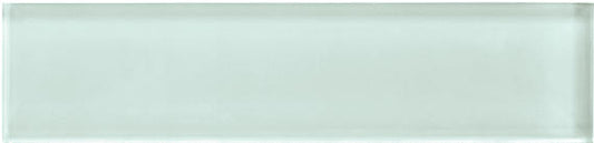 2x8 Color Appeal  Natural Solid-Color Glossy Smooth Glass Tile Mint Green