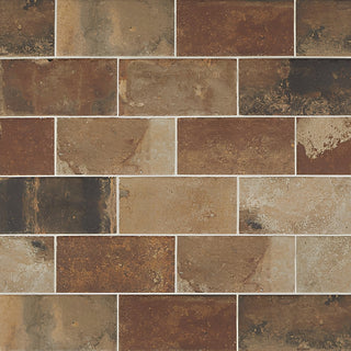 2x8 Urban District Brx Subway Pattern Natural Stone-Look Matte Textured Porcelain Tile