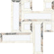 12x12 Gamma Basketweave  Mosaic Marble-Look Polished Smooth Stone Tile Gray Marble