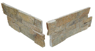 6x24 Stacked Stone Random Pattern Natural Stone-Look Matte Riven Quartzite Tile