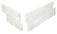 6x24 Stacked Stone Random Pattern  Natural Stone-Look Matte Riven Quartzite Tile Frost White