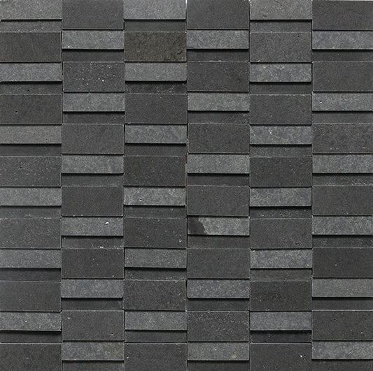 11x11 Stone A La Mod Mosaic Stone-Look 3D-Geometric Honed Smooth Stone Tile