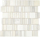 2 Midpark Mosaics Random Pattern  Mosaic Mixed-Material Look Matte Smooth Porcelain Tile White Gray