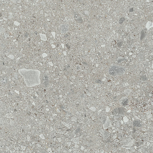 30x30 Assemble Fragment Shard  Natural Stone-Look Matte Smooth Porcelain Tile Soft Gray