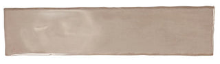 3x12 Mesmerist Natural Solid-Color Glossy Undulated Ceramic Tile