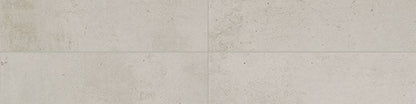 3x12 Modern Hearth  Natural Concrete-Look Matte Smooth Porcelain Tile Soft Gray