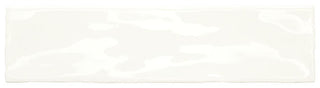 3x12 Costa Clara Natural Solid-Color Glossy Undulated Ceramic Tile