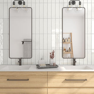 Cloud White - 3x12 Costa Clara Natural Solid-Color Glossy Undulated Ceramic Tile