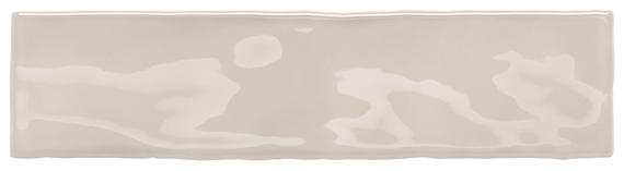 3x12 Costa Clara  Natural Solid-Color Glossy Undulated Ceramic Tile Sand Beige