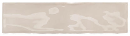 3x12 Costa Clara  Natural Solid-Color Glossy Undulated Ceramic Tile Sand Beige